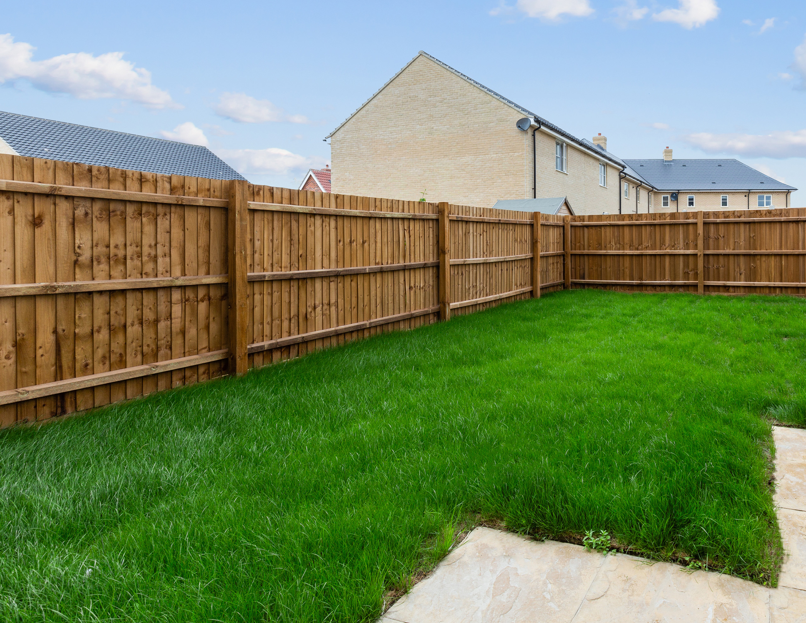 A new build garden from Hopkins Homes