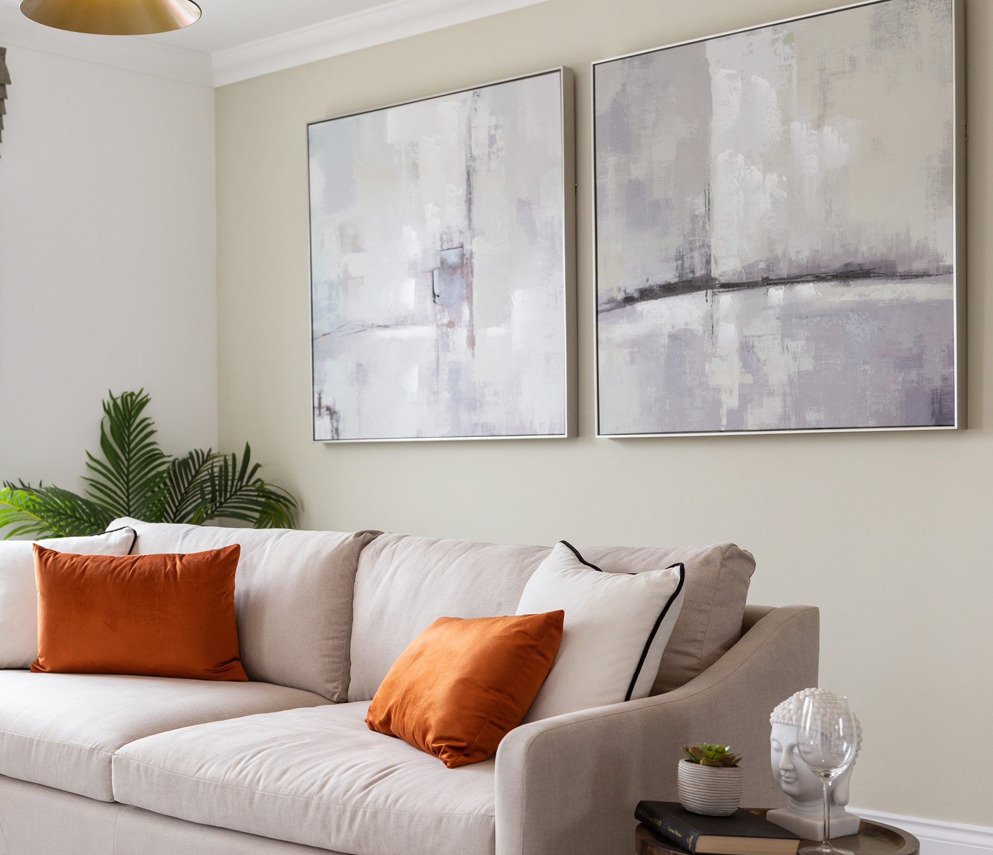 A Hopkins Homes living room with neutral colours