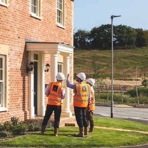 Hopkins Homes workers on site