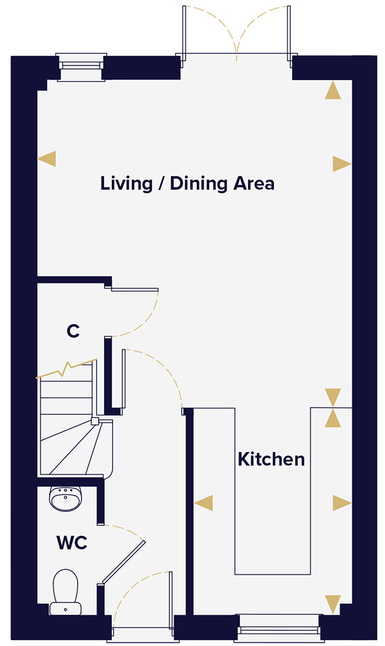 The Ness: Plot 133 | Two Bedroom House | Wickham Gate, Wickham Market