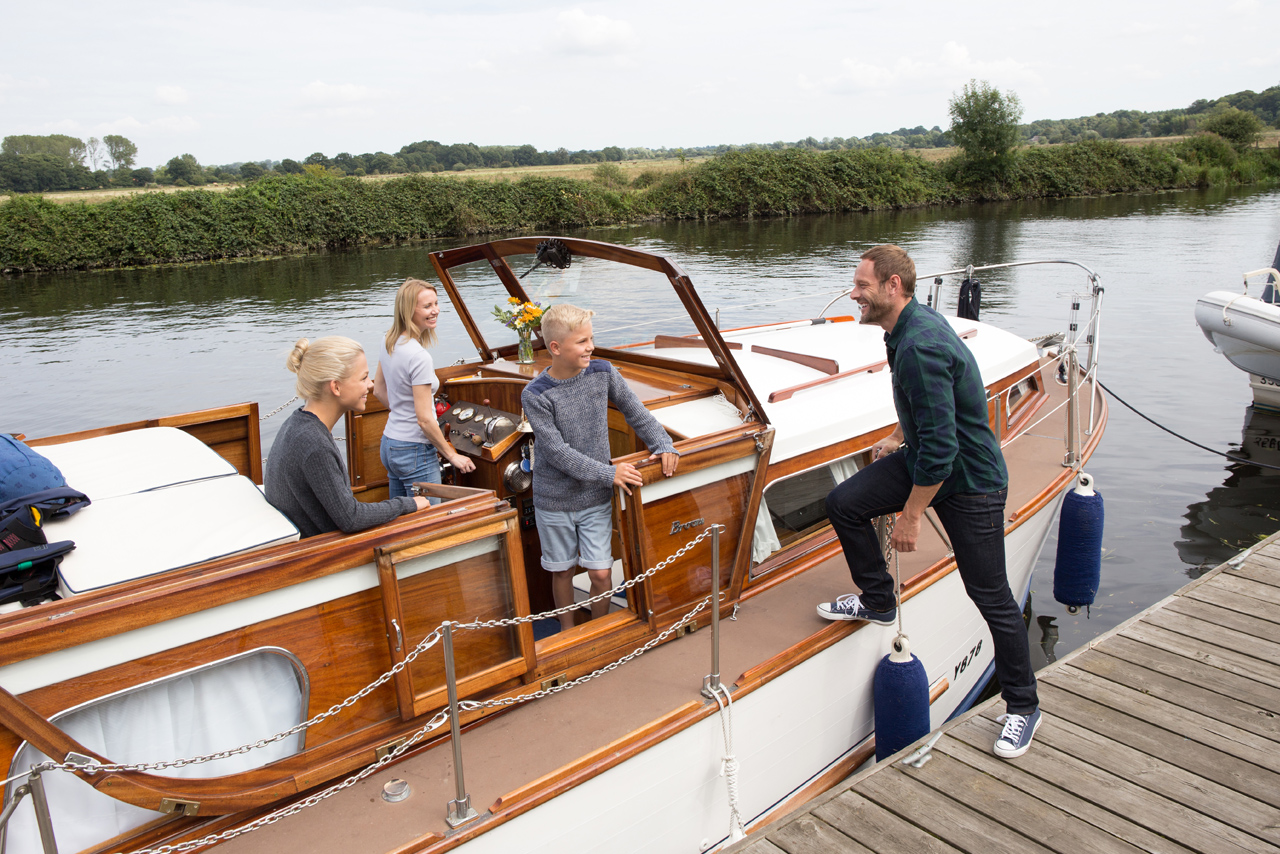 Enjoy boating on the famous Norfolk Broads