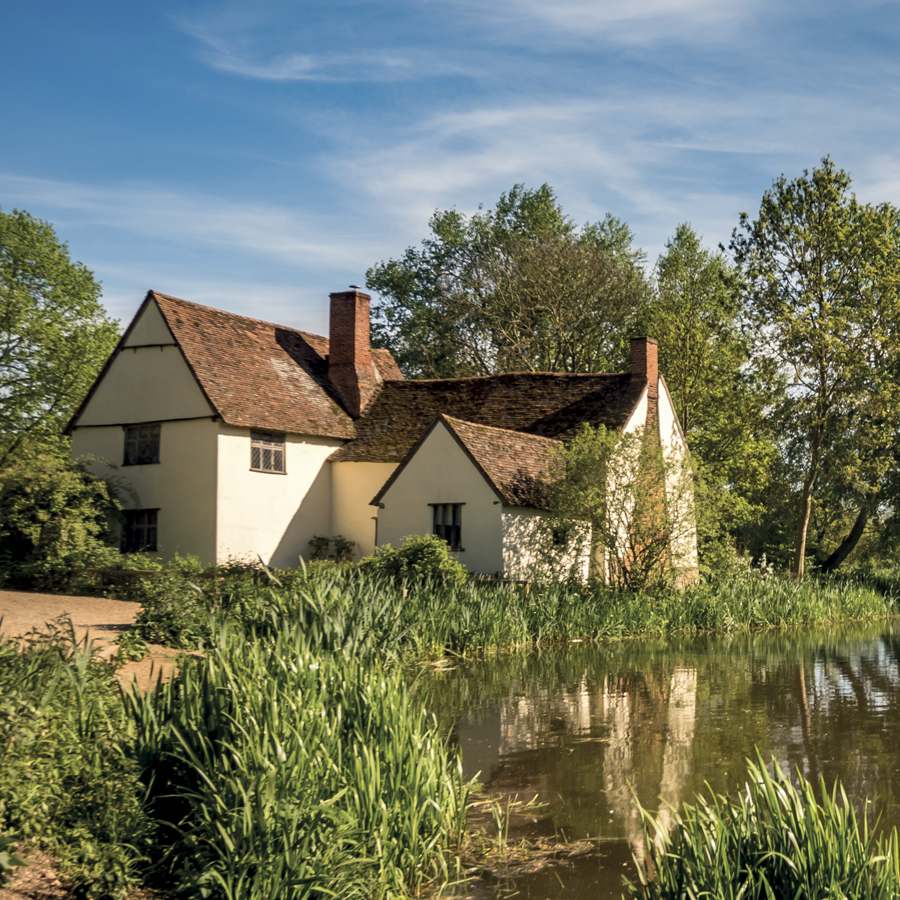 Flatford Mill located in Constable Country AONB in Essex