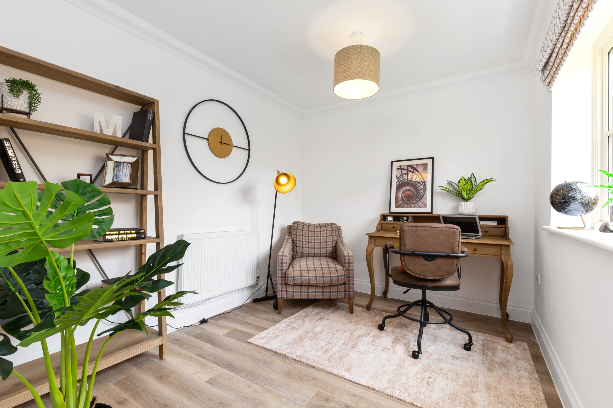 A home office in a Hopkins Homes show home