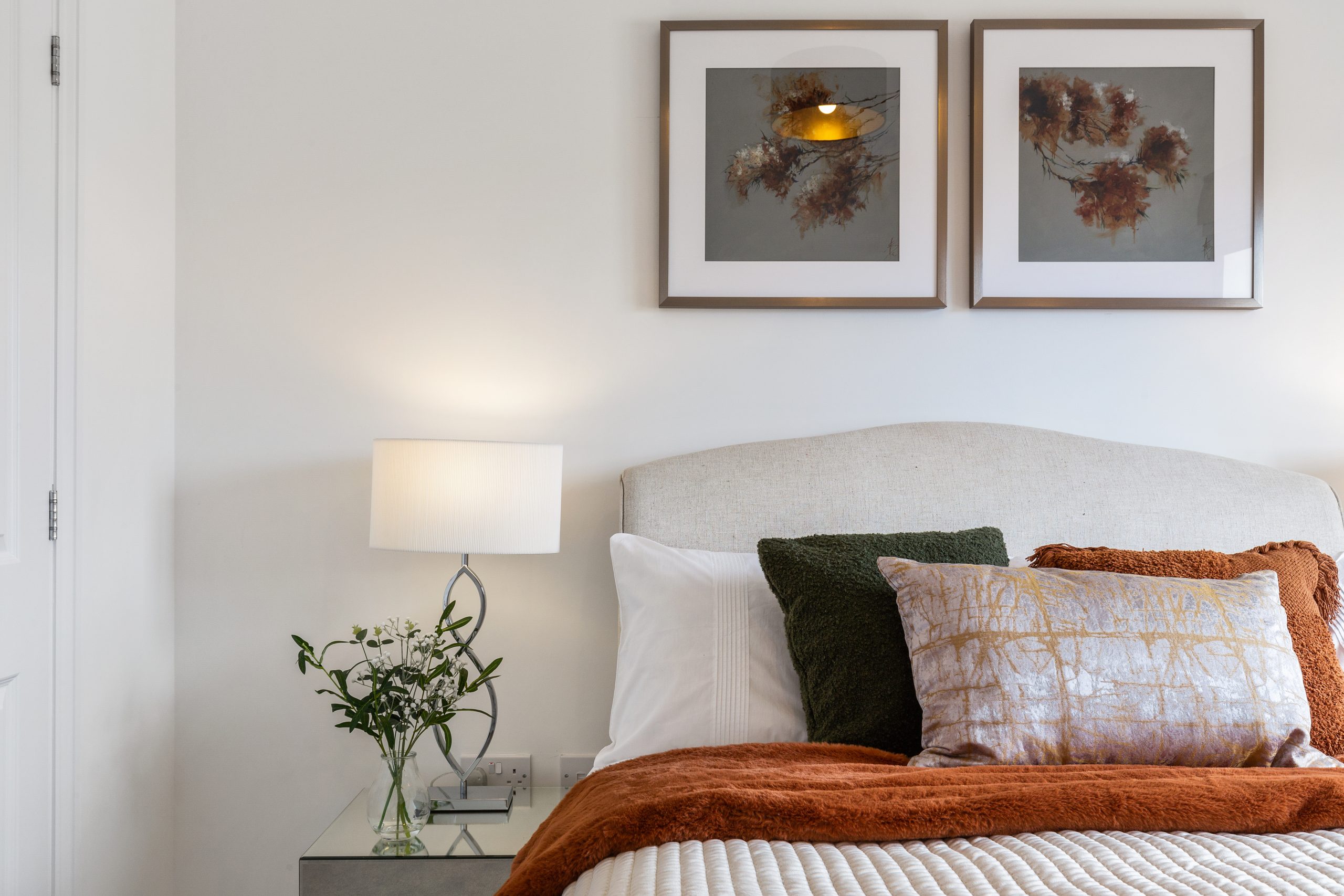 An uncluttered bedroom in a Hopkins Homes new home