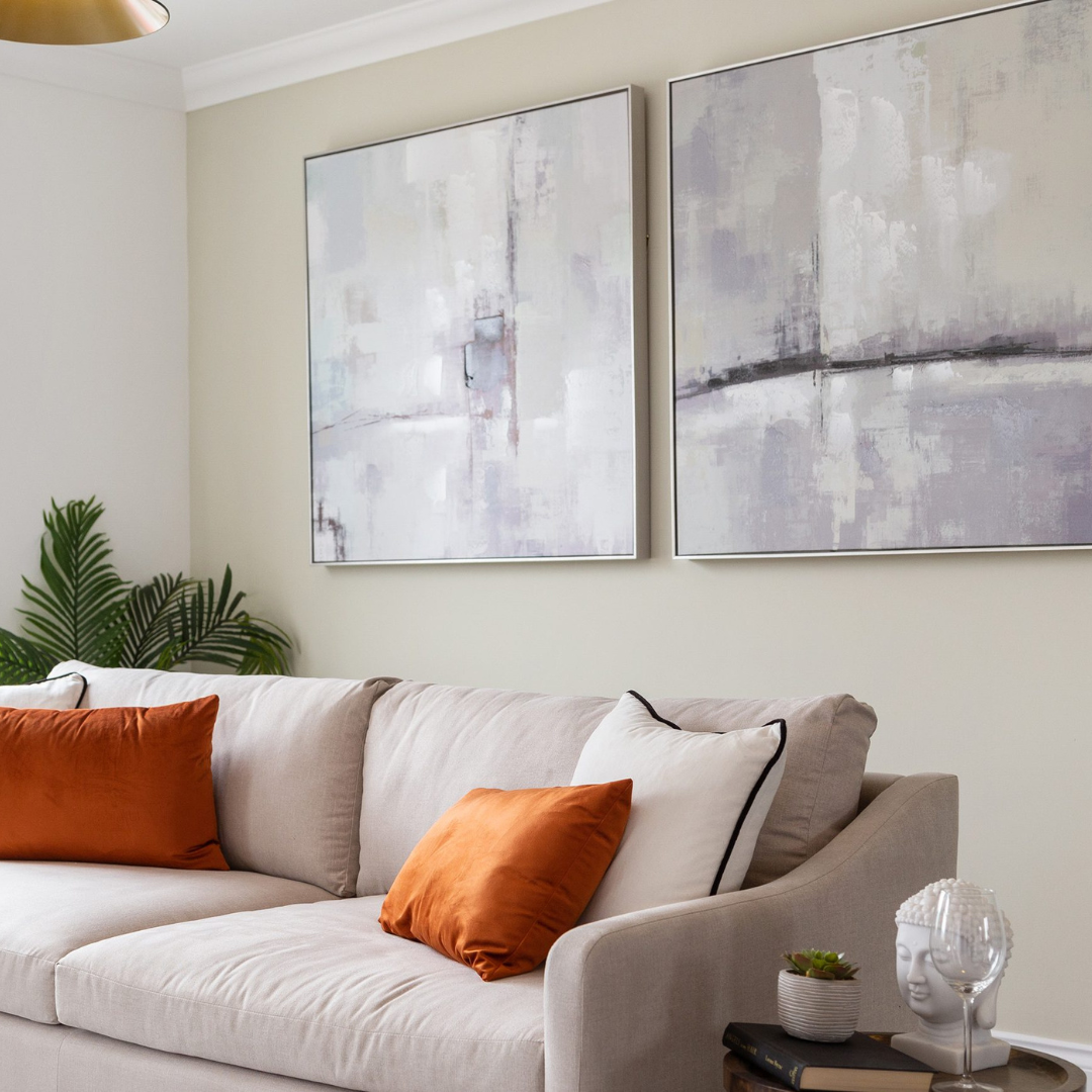 A Hopkins Homes' living room with neutral colours