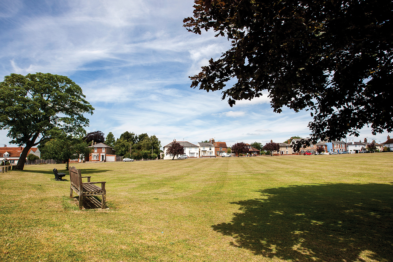 The Green at Long Melford in Essex