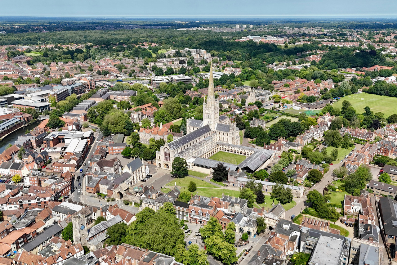 Norwich Cathedral located in the heart of Norfolk