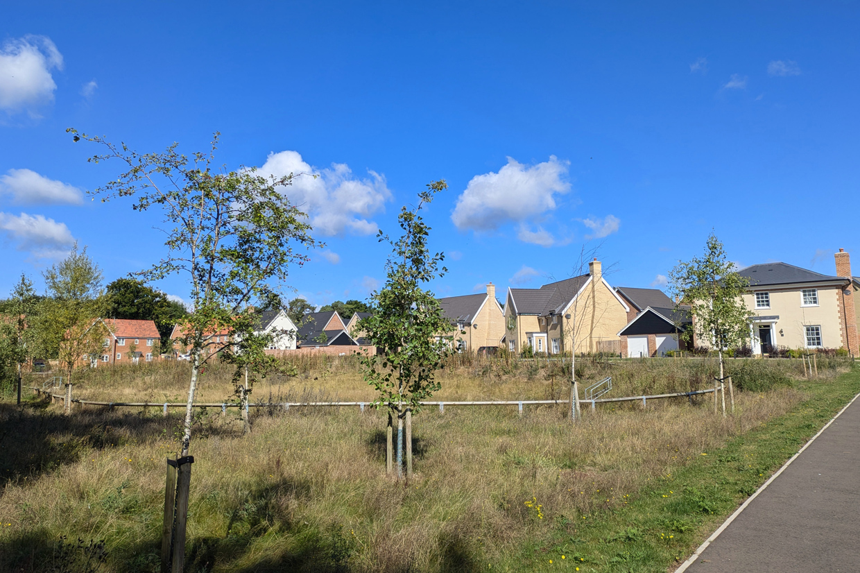 Stroll through the beautiful development at Kingsfleet, Thetford