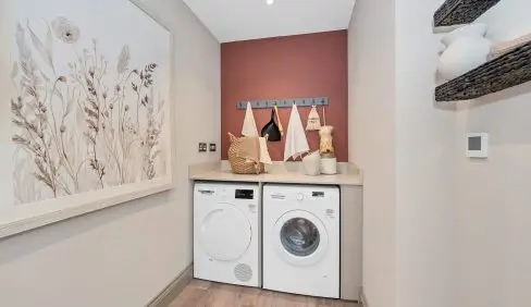 A Hopkins Homes utility room